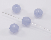 Acrylperlen, rund facettiert, 12 mm, hellblau, 30 Stk.