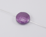 Acrylperlen Linse facettiert 20mm violett metallic, 20 Stk.